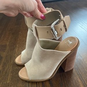 Marc Fisher  suede block heel sandal